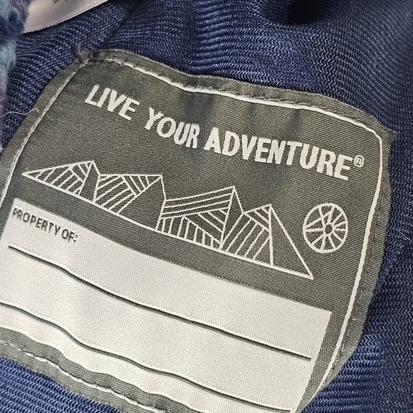 Eddie Bauer Hoodie Kid’s Large (14/16) Purple Blue Multicolor color block - Picture 11 of 12